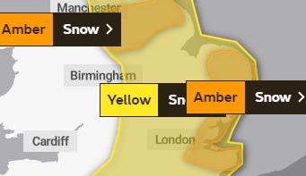 PICTURED: Met Office warnings