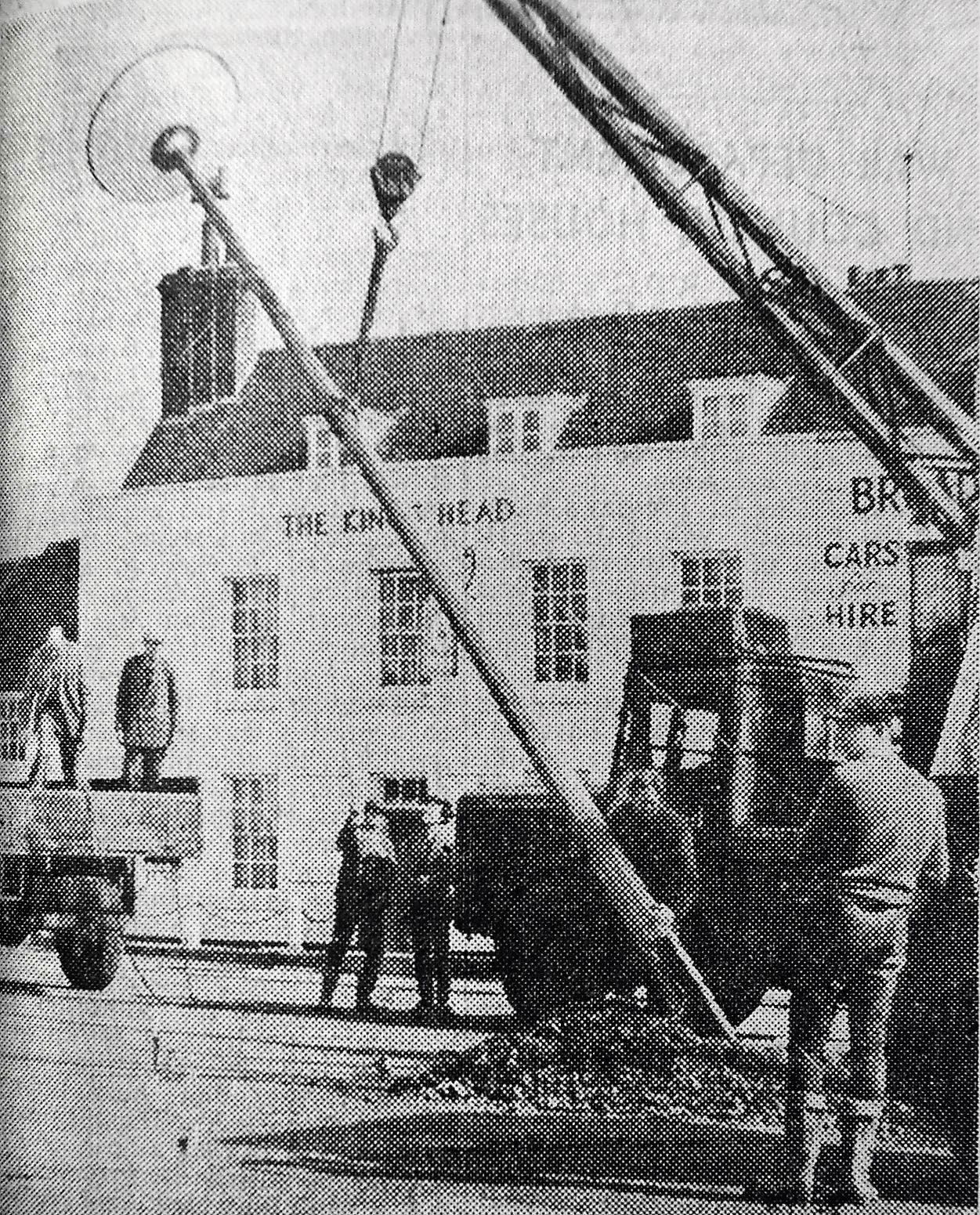 GOING UP: Thatcham installed new street lighting