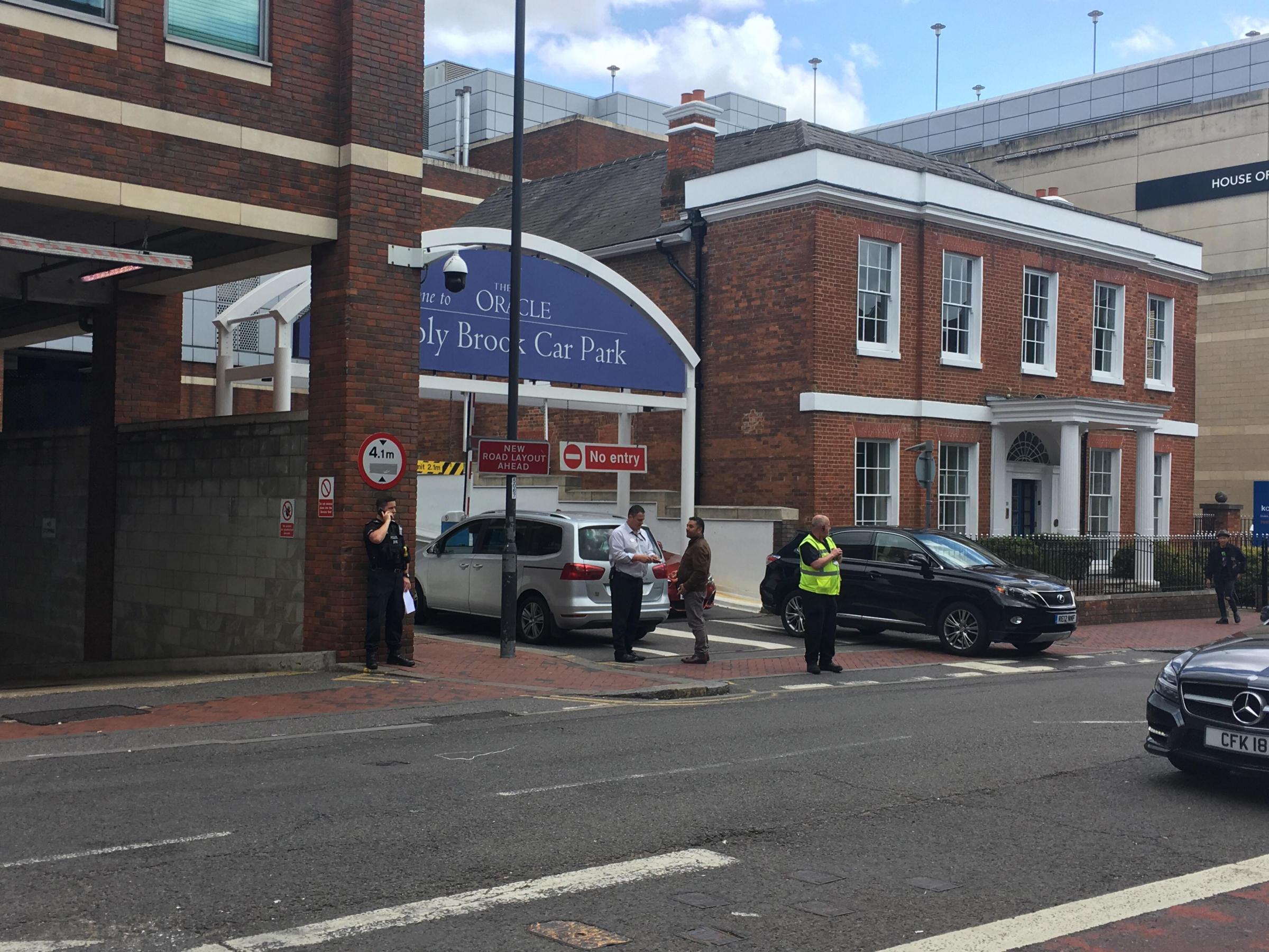 Reading S Holy Brook Car Park In The Oracle Is Blocked By Vehicle